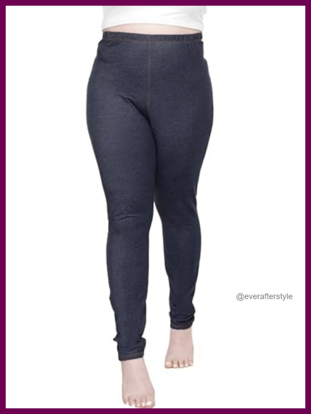 Women's Plus Size High Waisted Leggings with 4-Way Stretch, Non-See Through,